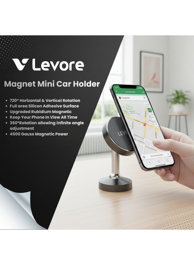 LEVORE Magnet Mini Car Holder LS61-Black - Image 2